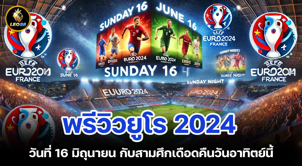 พรีวิวยูโร 2024 วันที่ 16 มิถุนายน กับสามศึกเดือดคืนวันอาทิตย์นี้